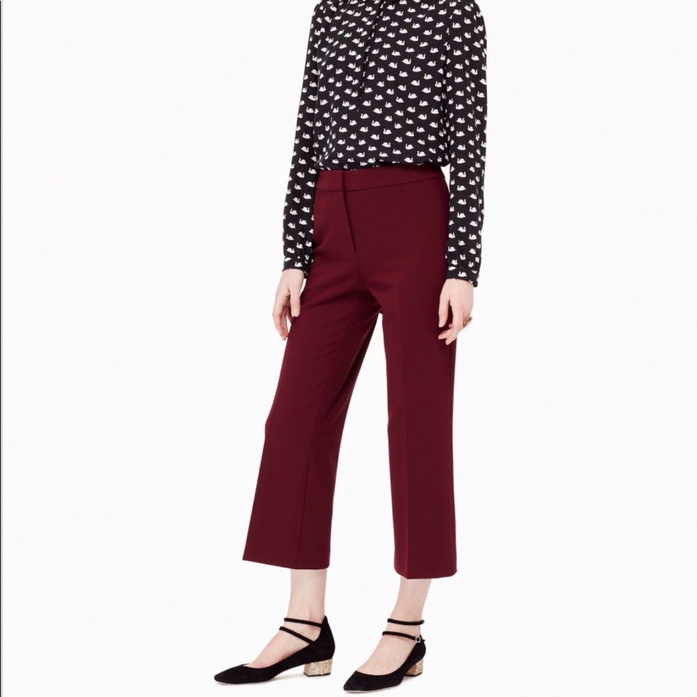 Kate Spade maroon Pants! Size 4! - Picture 1 of 6